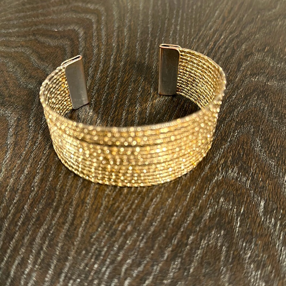 Adjustable Cuff gold bracelet from Charming Charlie